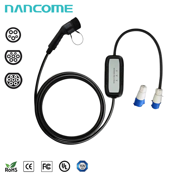 スクリーンなしのポータブルEV充電器