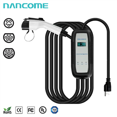 プラグ付きポータブルEV充電器